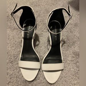 White Block Heel